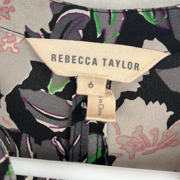 Rebecca Taylor 6 silk drawstring dress - Picture 3 of 6